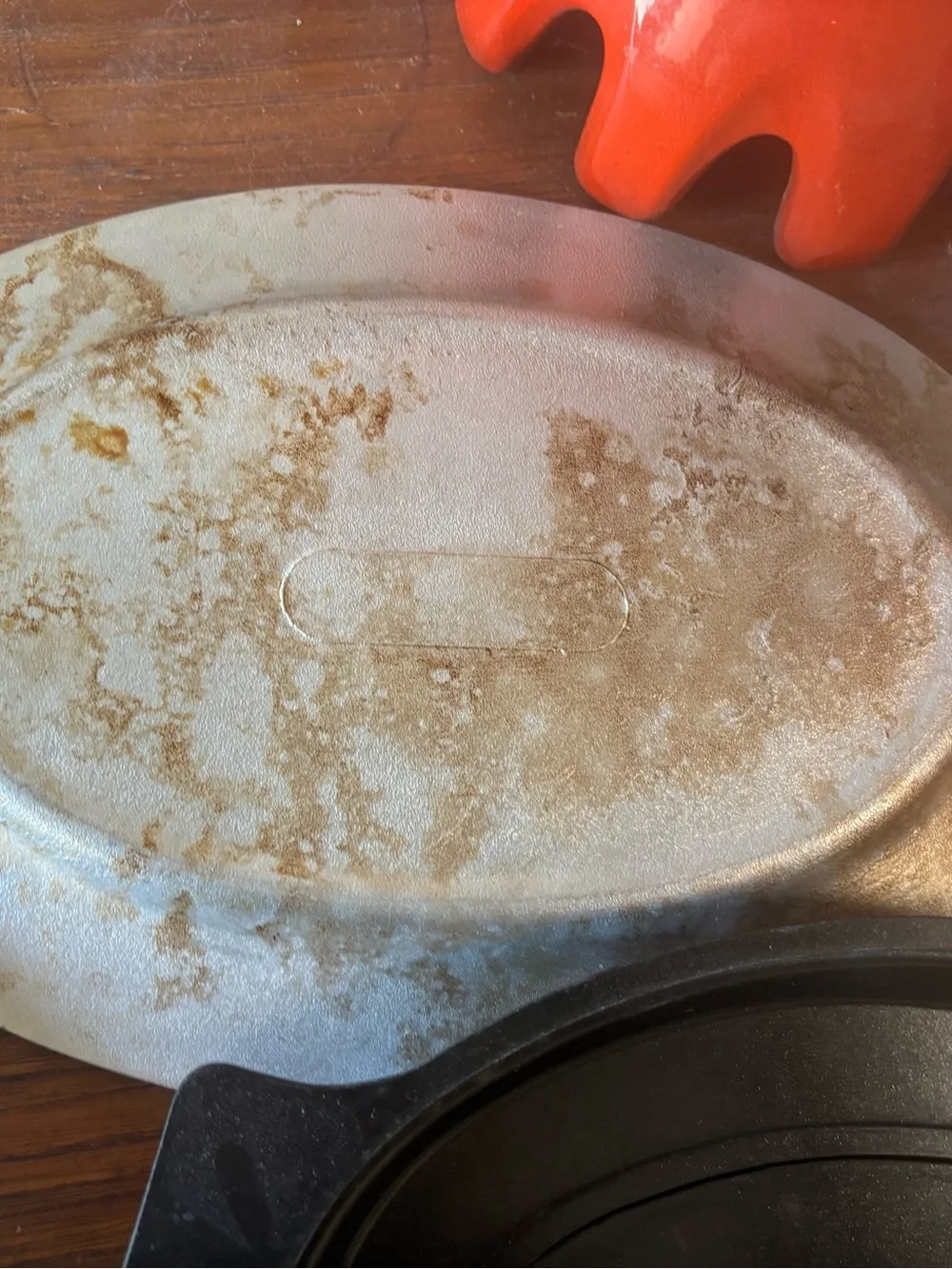 Bakelite Sizzle Plate Pair-1940s/ 50s